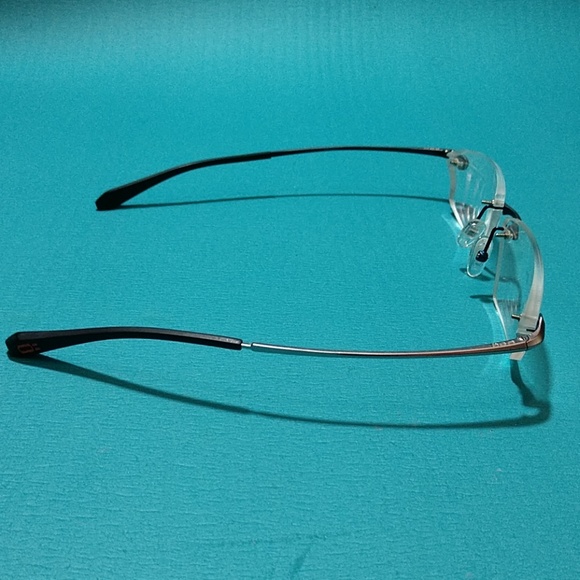 OGA Gunmetal/Blue Rimless Drillmount Frames - Picture 3 of 8